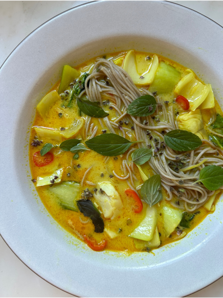 Spicy Thai Coconut Curry Fish Soup | Leanne Citrone